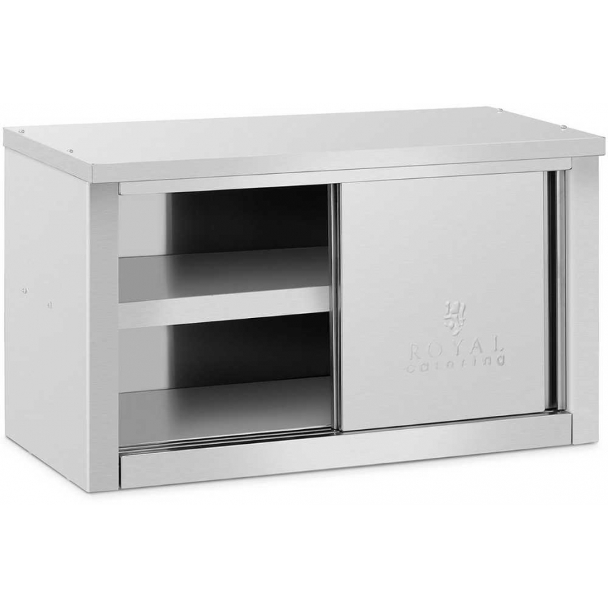 Royal Catering Maitinimo sieninė spinta su stumdomomis durimis PLIENAS 120 kg 90 x 40 x 50 cm – 2