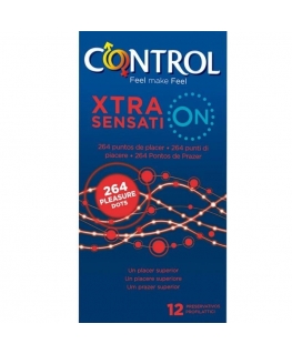 Prezervatyvai Control Xtra Sensation 12 vienetų