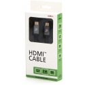 Video Cable HDMI M - HDMI M, HDMI 2.1 - Ultra High Speed, 2m, Gold-Plated Connectors, Aluminum Housing, Gray, Logo 8K @ 60Hz, 48 Video Cable HDMI M - HDMI M, HDMI 2.1 - Ultra High Speed, 2m, Gold-Plated Connectors, Aluminum Housing, Gray, Logo 8K @ 60Hz, 48