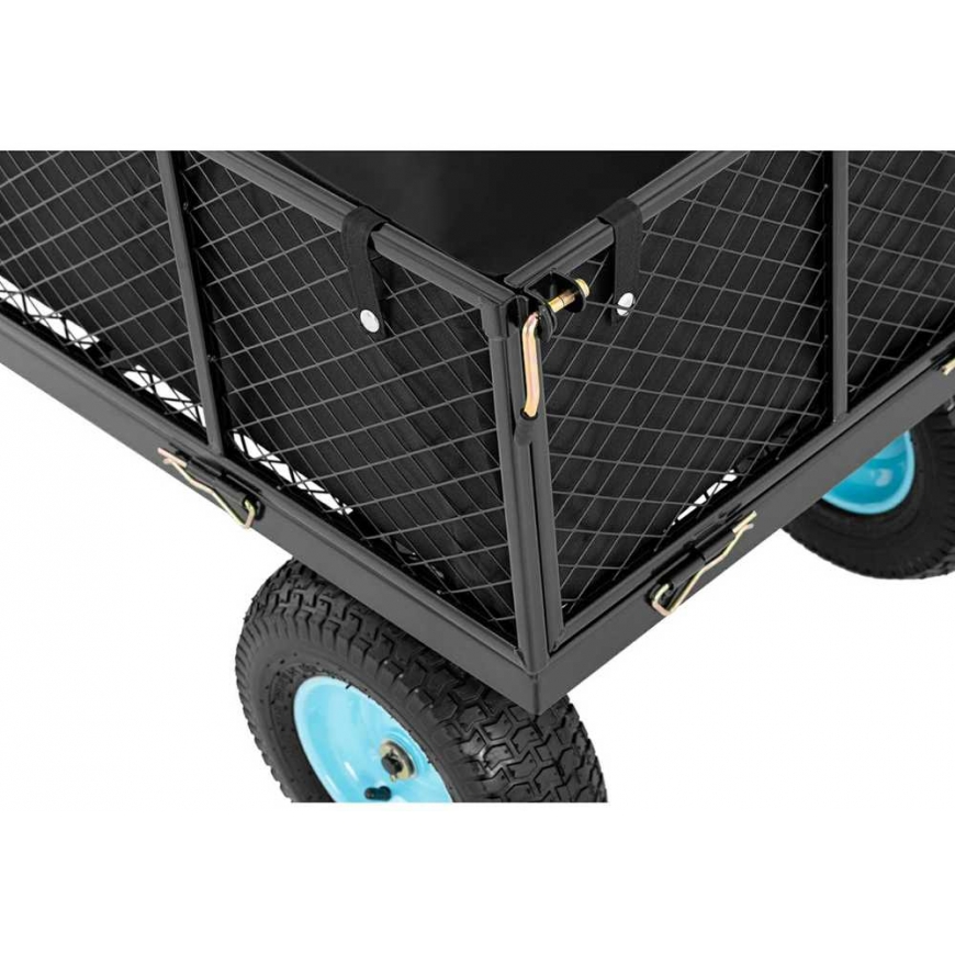 Hillvert Folding garden trolley with tarpaulin do przewożenia ziemii nawozu do 550 kg – 3
