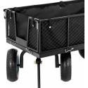 Hillvert Folding garden trolley with tarpaulin do przewożenia ziemii nawozu do 550 kg