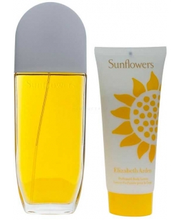 Sunflowers Set Elizabeth Arden: Sunflowers, Perfumed, Day & Night, Losjonas kūnui, 100 ml + Sunflowers, Eau De Toilette, For Wom