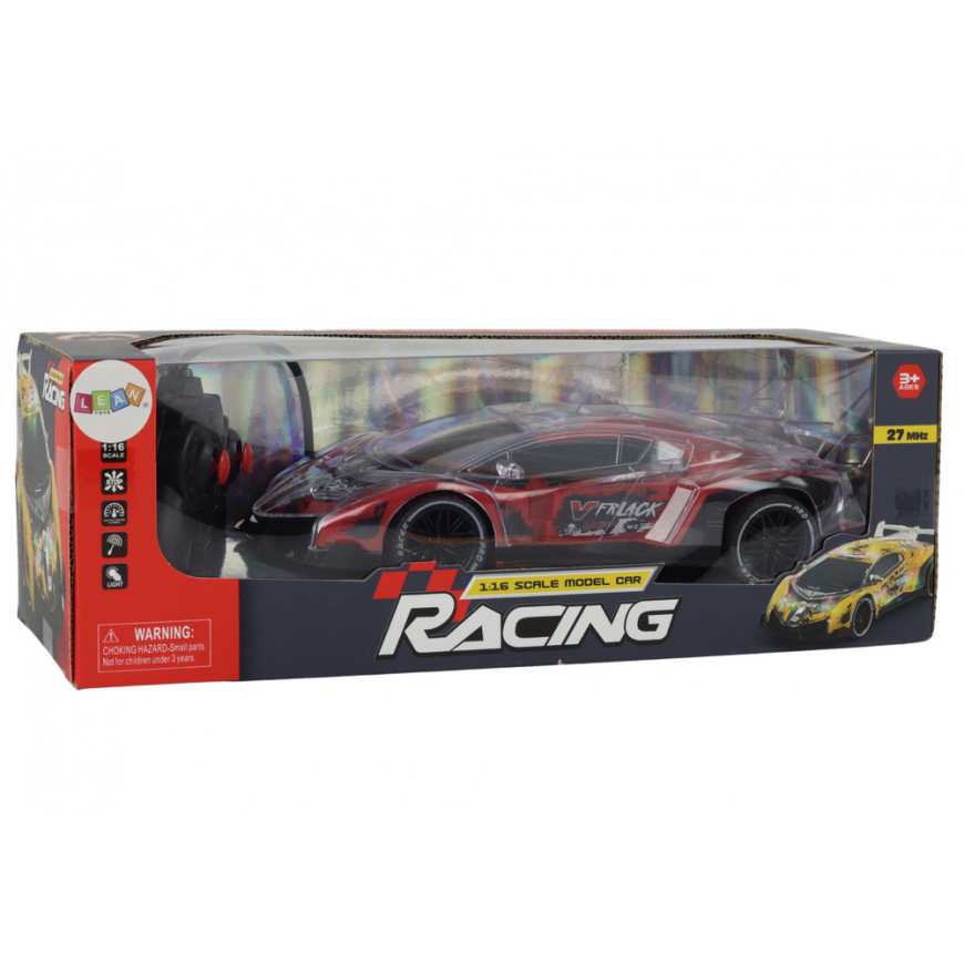 Lean Nuotoliniu būdu valdomas RC sportinis automobilis 1:16 mastelio raudonos šviesos – 4