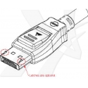 Video Kabelis DisplayPort M - HDMI M, 5m, juoda Video Kabelis DisplayPort M - HDMI M, 5m, juoda