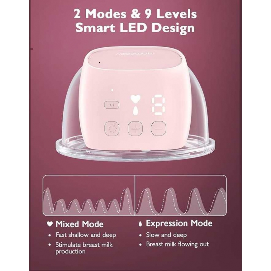 MOMCOZY DVIGUBAS NEŠIOJAMAS BELAIDIS PIENTRAUKIS S9 PRO, Rožinis – 3