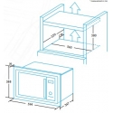 Edesa EMW-2010-IG XBK Įmontuoti Mikrobangų krosnelė su kepsninės funkcija 20 L 800 W Juoda Edesa EMW-2010-IG XBK Įmontuoti Mikrobangų krosnelė su kepsninės funkcija 20 L 800 W Juoda