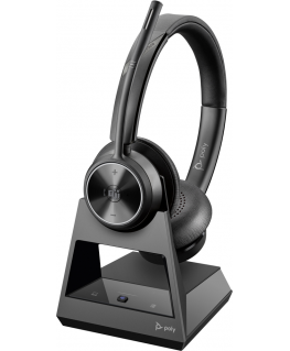 HP Poly Savi 7320-M Office Stereo DECT 1880-1900 MHz Ausinės EMEA - INTL English Loc Euro kištukas