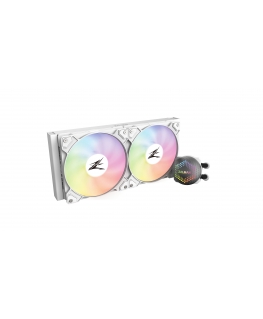 Zalman ALPHA28 White CPU Liquid Cooler 280mm Radiator 2 x 140 mm Fan ARGB pump Dual