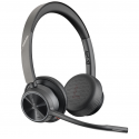 Hewlett Packard (HP) HP Poly Voyager 4320 Microsoft Teams Certified Ausinės +BT700 dongle +Charging Stovas Hewlett Packard (HP) HP Poly Voyager 4320 Microsoft Teams Certified Ausinės +BT700 dongle +Charging Stovas