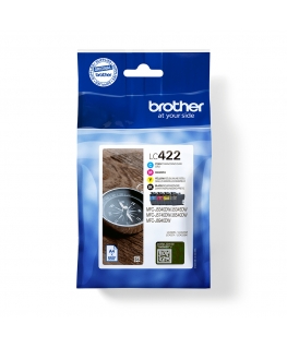 Brother LC422VAL tindikassett 4 tk Originaal Must, Tsüaan, Magenta, Kollane
