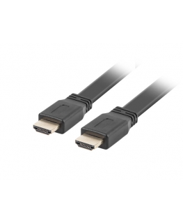 Lanberg CA-HDMI-21CU-0010-BK HDMI kabelis 1 m HDMI Type A (Standard) Melns