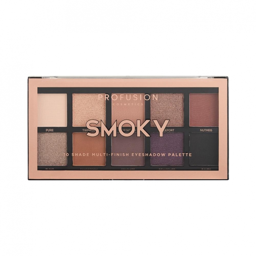 Profusion Smoky Eyeshadow Palette 10 akių šešėlių paletė
