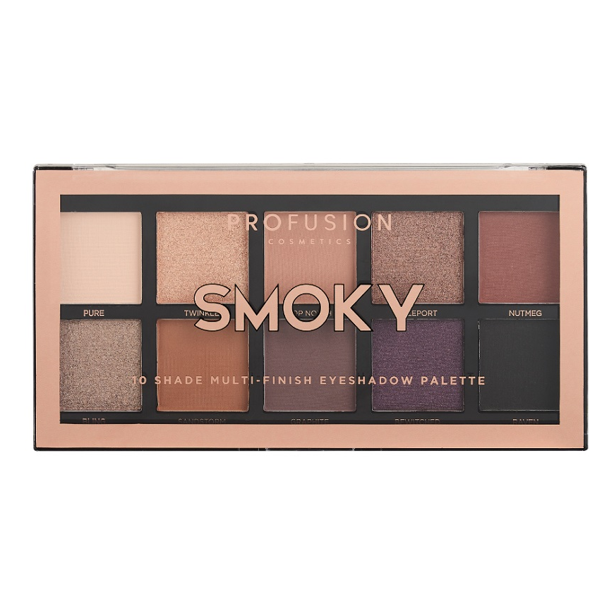 Profusion Smoky Eyeshadow Palette 10 akių šešėlių paletė – 3