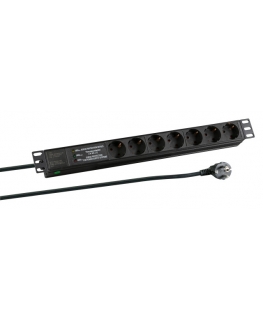 EFB Elektronik EK631DE.3 power extension 2 m 7 AC outlet(s) Indoor Black