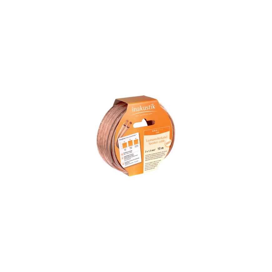Inakustik 10m Star Speaker Cable audio