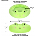 SQUISHMALLOWS Pet bed Wendy The Frog, 50 cm
