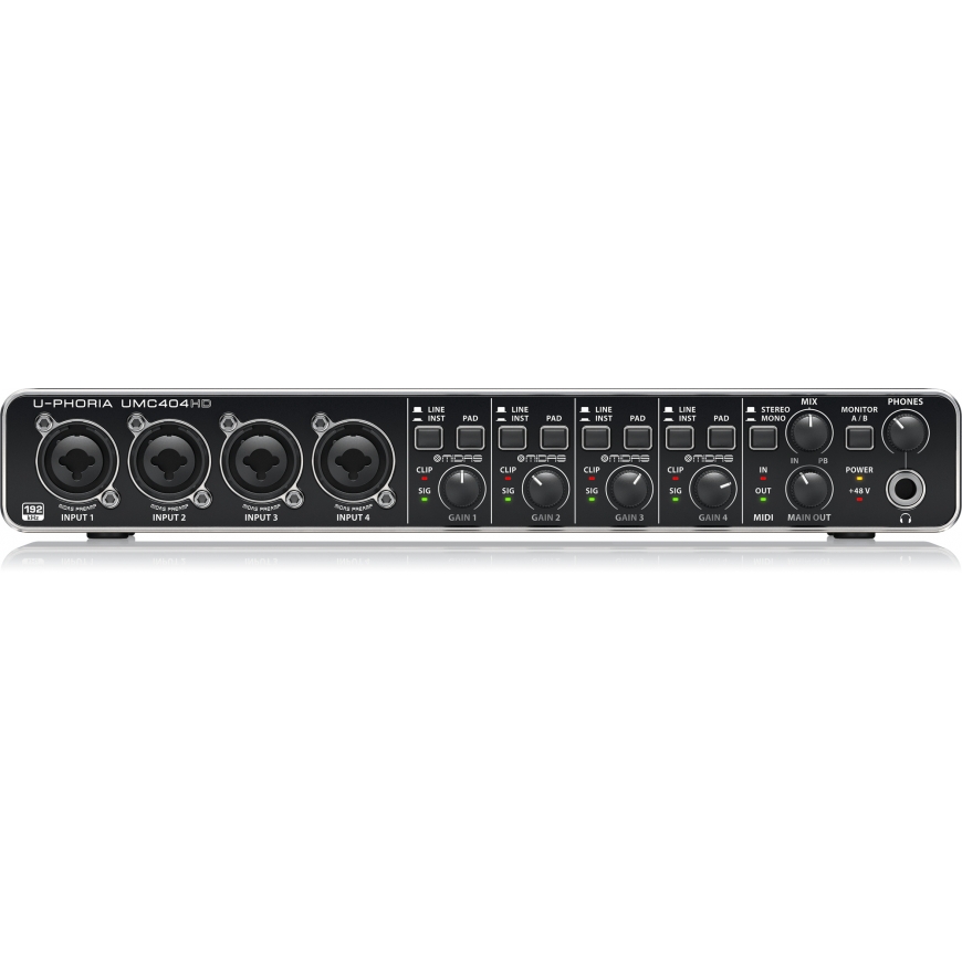 Behringer UMC404HD записывающий аудиоинтерфейс