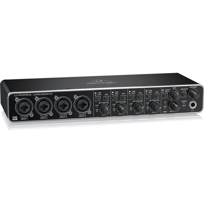 Behringer UMC404HD audioliides – 3
