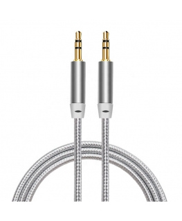 iLike AX1 Durable Braided Wire 1m Aux Jack Cable 3.5mm male to 3