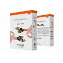 Inakustik 0030413 audio cable 3 m RCA Transparent