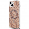 Dėklas Original faceplate case GUESS GUHMP15SHGCUSTGW for iPhone 15 (Compatible with Magsafe / IML GCUBE / ruda) Dėklas Original faceplate case GUESS GUHMP15SHGCUSTGW for iPhone 15 (Compatible with Magsafe / IML GCUBE / ruda)