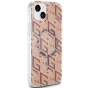 Dėklas Original faceplate case GUESS GUHMP15SHGCUSTGW for iPhone 15 (Compatible with Magsafe / IML GCUBE / ruda) Dėklas Original faceplate case GUESS GUHMP15SHGCUSTGW for iPhone 15 (Compatible with Magsafe / IML GCUBE / ruda)