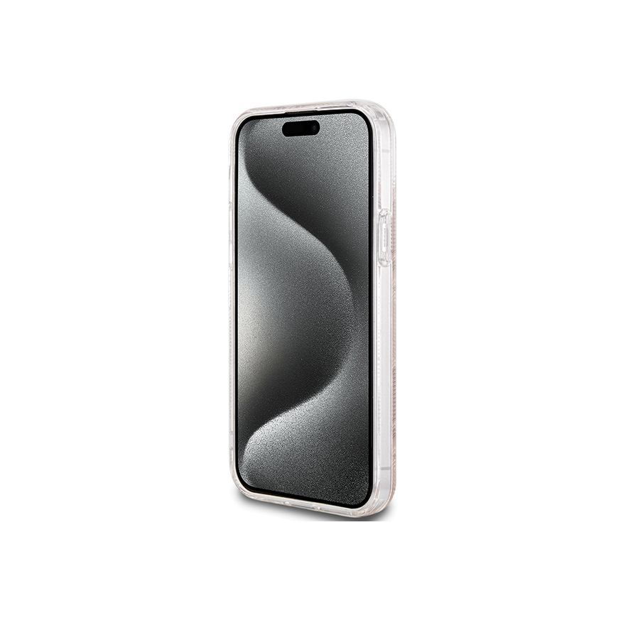 Case Original faceplate case GUESS GUHMP15SHGCUSTGW for iPhone 15 (Compatible with Magsafe / IML GCUBE / brown) – 5