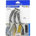 Tivoli Mini handheld brushes set (steel, brass-coated steel, nylon) Tivoli Mini handheld brushes set (steel, brass-coated steel, nylon)