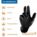 Multi Vienkartinės nitrilinės pirštinės M-Safe Grippaz 246BK, 50 vnt dėžėje, 0,15mm storis, juodos, 8/M Multi Vienkartinės nitrilinės pirštinės M-Safe Grippaz 246BK, 50 vnt dėžėje, 0,15mm storis, juodos, 8/M