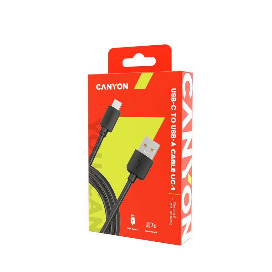 Canyon CNE-USBC1B USB cable 1 m USB 2.0 USB C USB A Black – 2