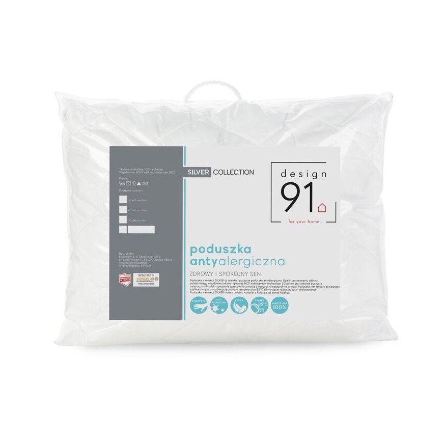 Eurofirany D91 / PO / Sidabrinis 50X60 Pagalvės užvalkalas Pagalvės užvalkalas – 3