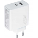 TelForceone Maxlife MXTC-07-45AC PD QC charger 1x USB-C 1x USB 45W white TelForceone Maxlife MXTC-07-45AC PD QC charger 1x USB-C 1x USB 45W white