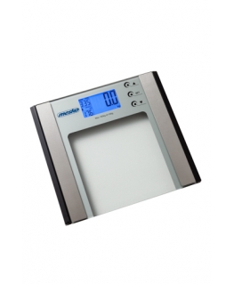 Mesko Home MS 8146 personal scale Square Silver, Transparent Electronic personal scale