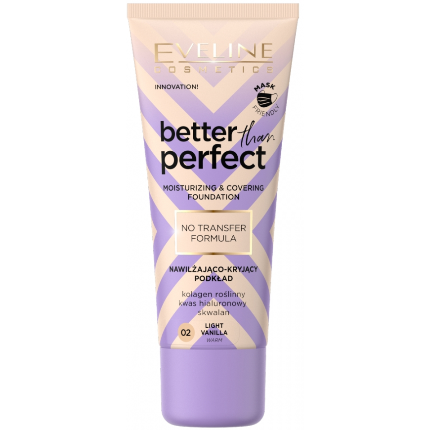 Eveline Cosmetics Better Than Perfect drėkinantis ir dengiantis pagrindas 02 Light Vanilla 30ml – 2