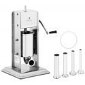 Meat Grinder Royal Catering Filler with sausage stuffing vertical manual stainless steel 3 l + 4 funnels Meat Grinder Royal Catering Filler with sausage stuffing vertical manual stainless steel 3 l + 4 funnels