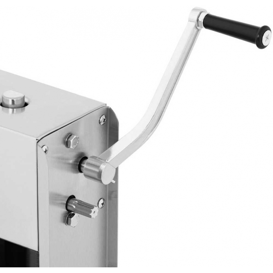 Meat Grinder Royal Catering Filler with sausage stuffing vertical manual stainless steel 3 l + 4 funnels – 3