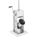 Meat Grinder Royal Catering Filler with sausage stuffing vertical manual stainless steel 3 l + 4 funnels Meat Grinder Royal Catering Filler with sausage stuffing vertical manual stainless steel 3 l + 4 funnels
