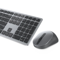 DELL KM7321W tastatūra Pele iekļauta RF bezvadu sakari + Bluetooth QWERTY Ziemeļvalstu Pelēks, Titān