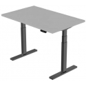 Extra Digital Profesionalus reguliuojamo aukščio stalas, 139cm x 68cm, pilkas Extra Digital Profesionalus reguliuojamo aukščio stalas, 139cm x 68cm, pilkas
