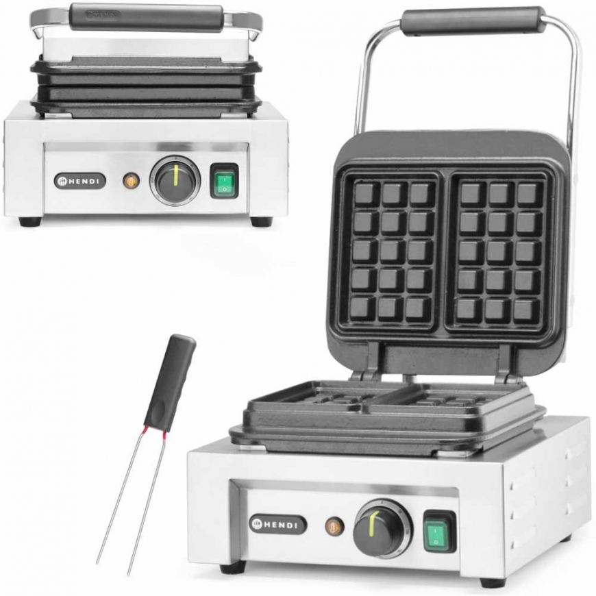 Hendi Professional waffle maker, large grill