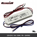 GPV LED POWER SUPPLY 35W 3.0A 12V DC IP67