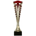 Detail Gold and red plastic cup
