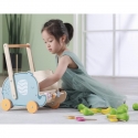 Wooden pushchair - stroller for dolls Elephant Viga PolarB Wooden pushchair - stroller for dolls Elephant Viga PolarB