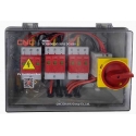 CNC PV disconnect panel, DC 3in-3out, IP66
