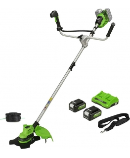 Lawnmower - trimmer Greenworks GD24X2BCBK4x 2x24 V 2x4.0 Ah battery.