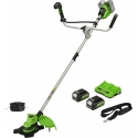 Lawnmower - trimmer Greenworks GD24X2BCBK4x 2x24 V 2x4.0 Ah battery.