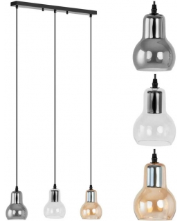Uniprodo Modern 3-bulb ceiling lamp E27 - glass bells