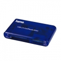 Hama USB CardReaderWriter 35in1 kortelių skaitytuvas Mėlyna Hama USB CardReaderWriter 35in1 kortelių skaitytuvas Mėlyna
