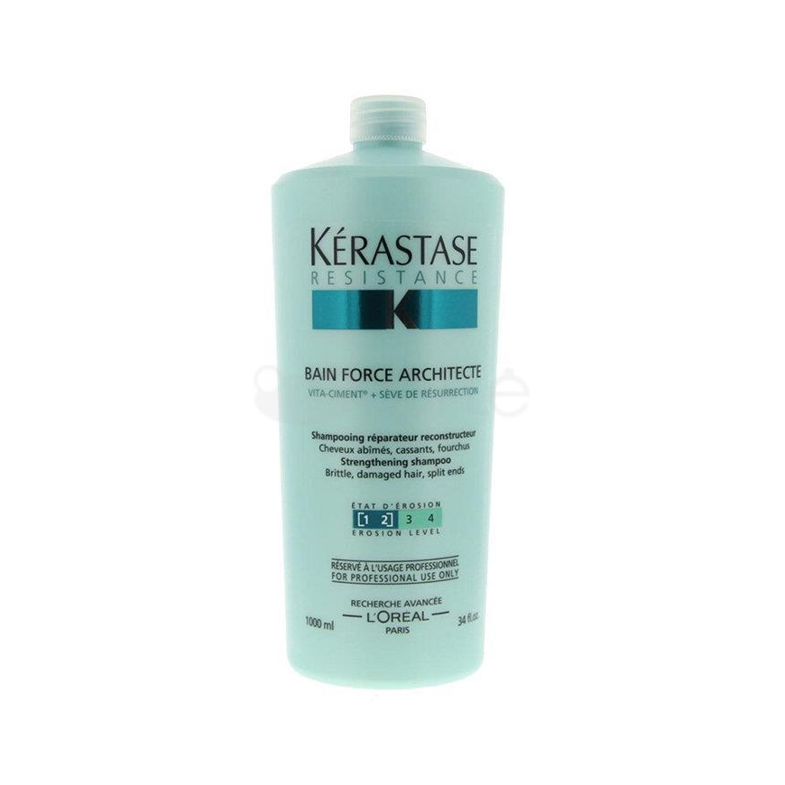 Shampoo for damaged hair Kérastase Resistance Bain Force Architecte Shampoo 1000 ml – 2