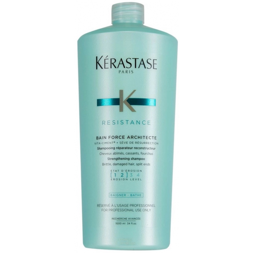 Shampoo for damaged hair Kérastase Resistance Bain Force Architecte Shampoo 1000 ml – 5